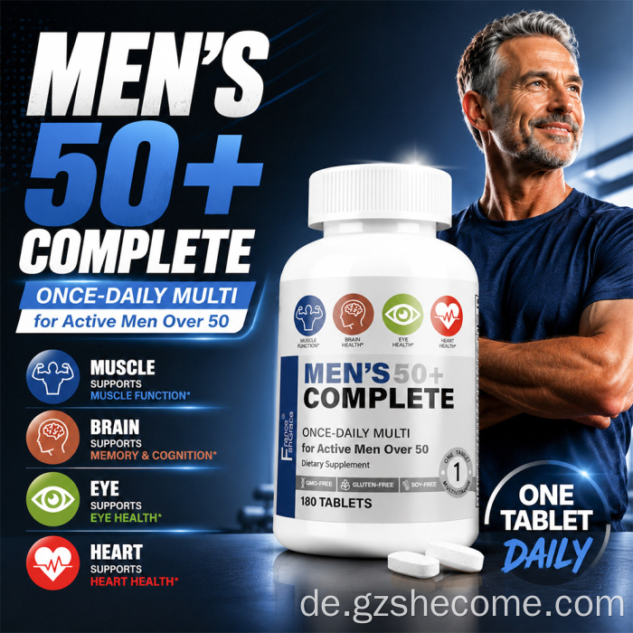 Shecome Multivitamin Tablets Men's Complete Multimineral